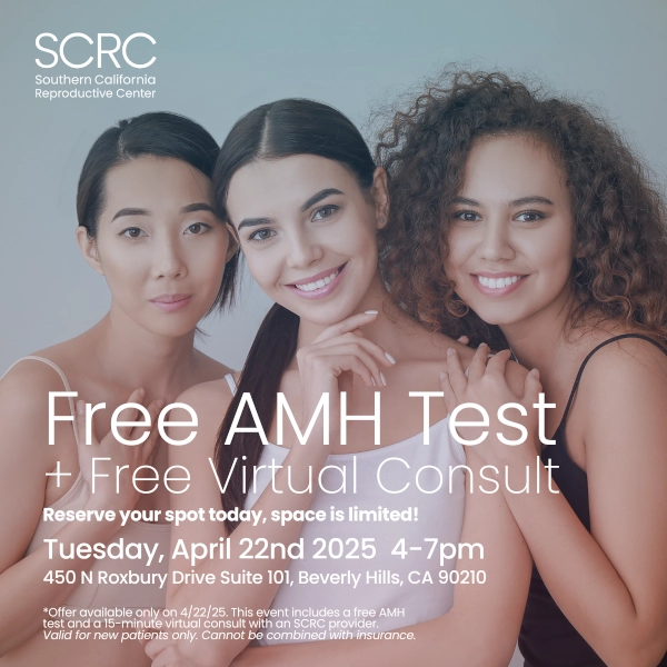 Free AMH Test on April 22nd 2025 4-7pm